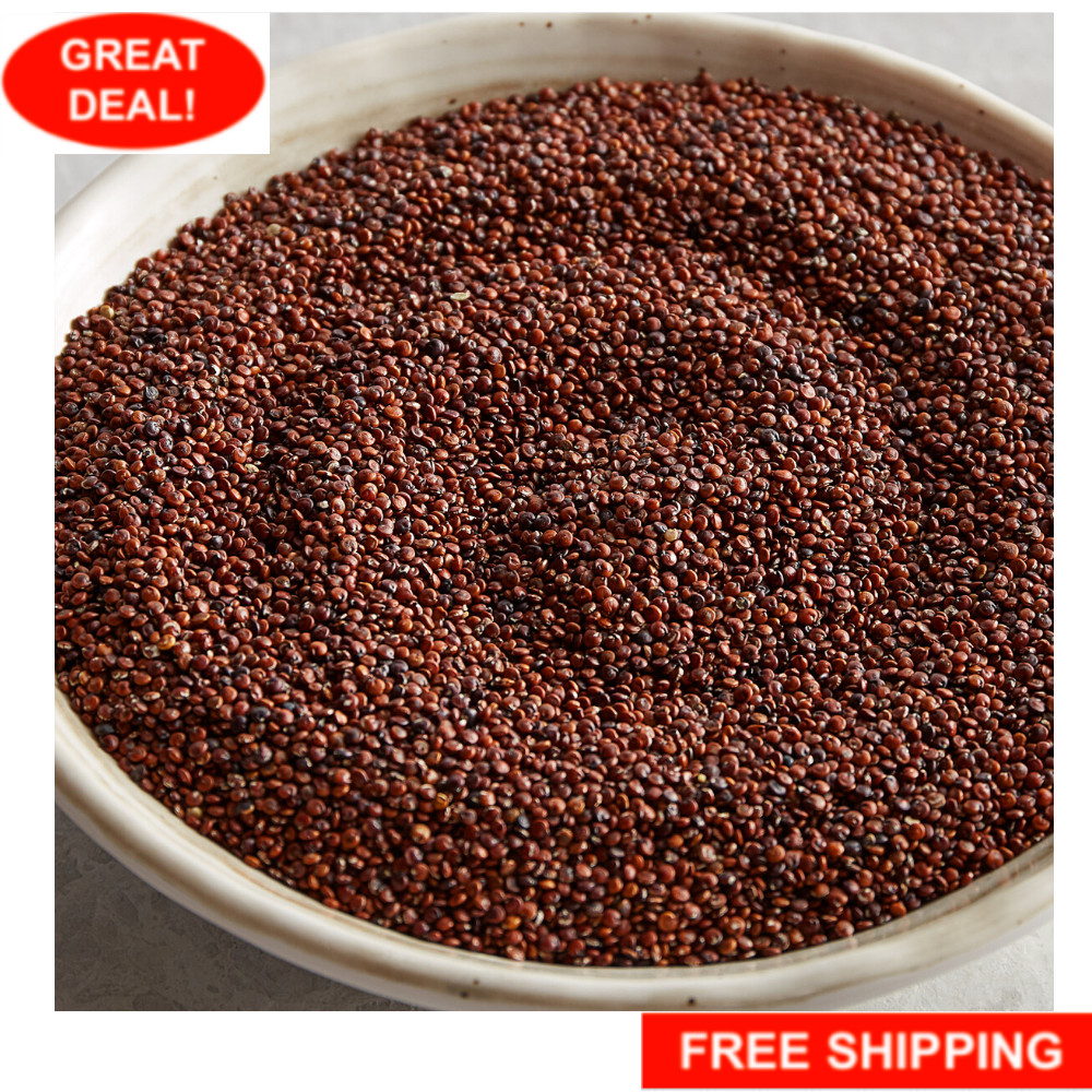 Organic Red Quinoa 25 lb Bulk Bag Whole Grain Pantry Restaurant Supply