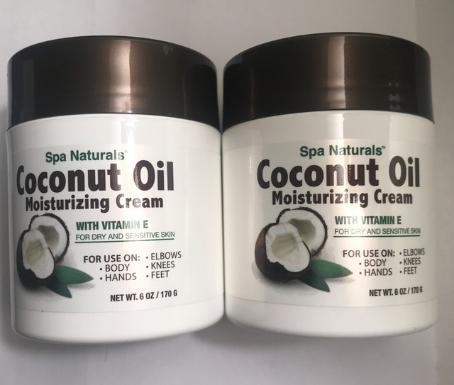 2X Spa Naturals COCONUT OIL MOISTURIZING CREAM Vitamin E for Dry Skin 6oz eBay
