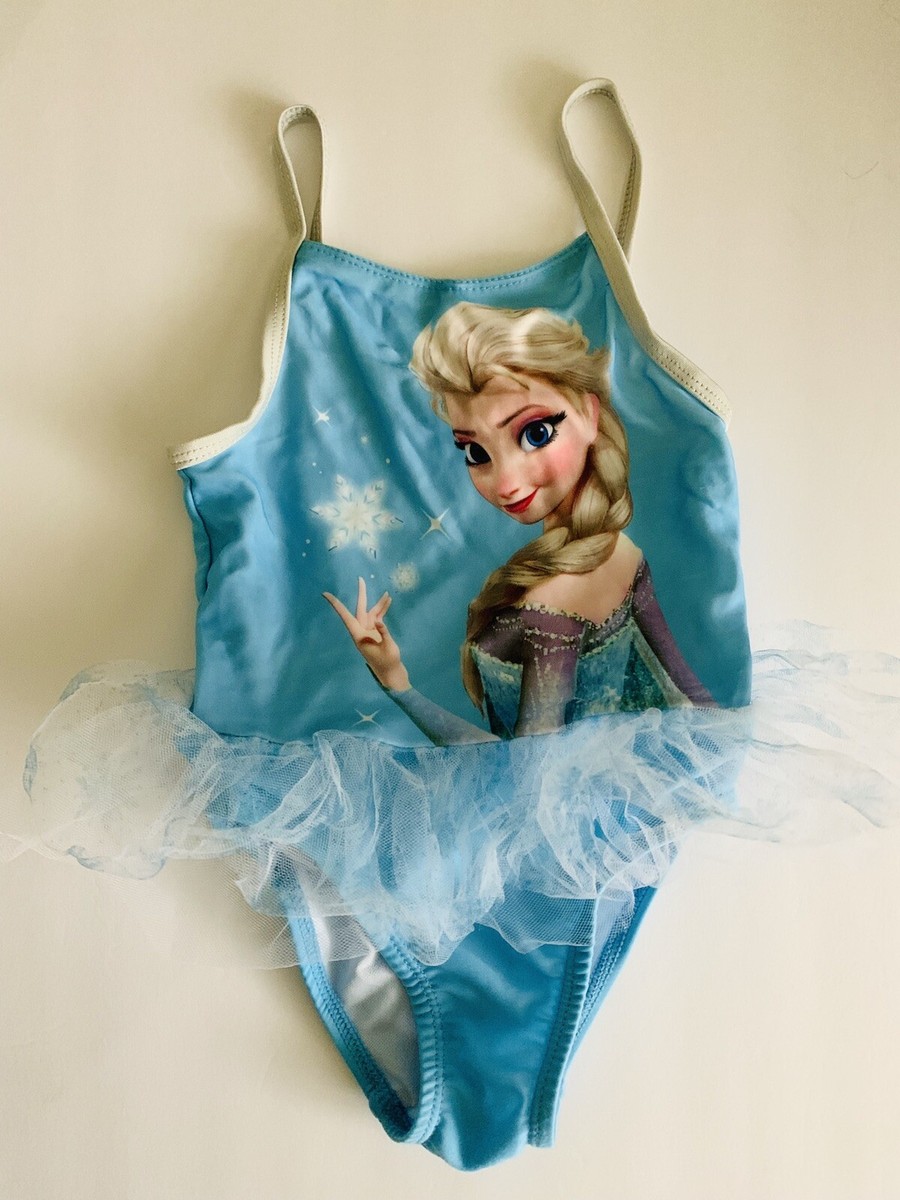 Disney toddler girls 2T bathing suit one piece frozen Elsa
