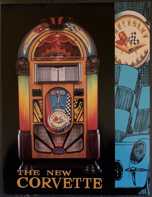 ROCK-OLA Corvette Bubbler CD Jukebox Fold-Out Advertising Flyer 1998 - Box Ship
