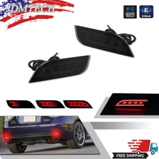 For Subaru Impreza WRX STi Smoked Lens Rear Reflector Fog Light Tail Brake Lamps
