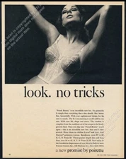 1966 Poirette lingerie bra woman photo Look No Tricks vintage print ad