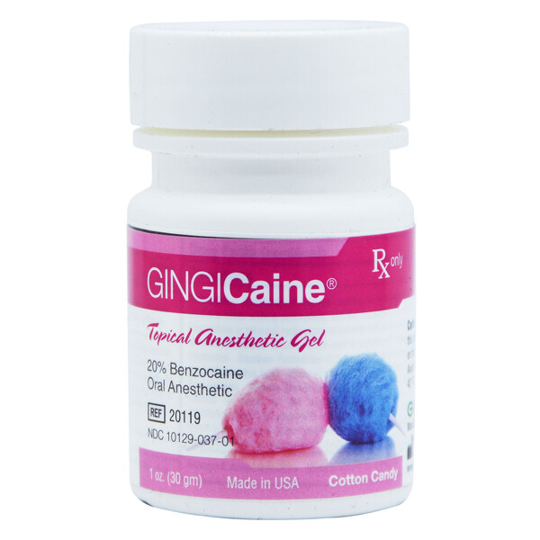 GingiPak 20119 Gingicaine Topical Oral Gel Cotton Candy 1 Oz for sale