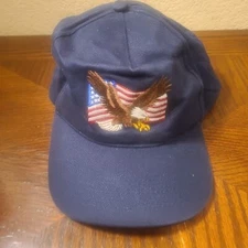 Eagle Flag Hat Dad Grandpa Cap Embroidered American United States Vintage OTTO