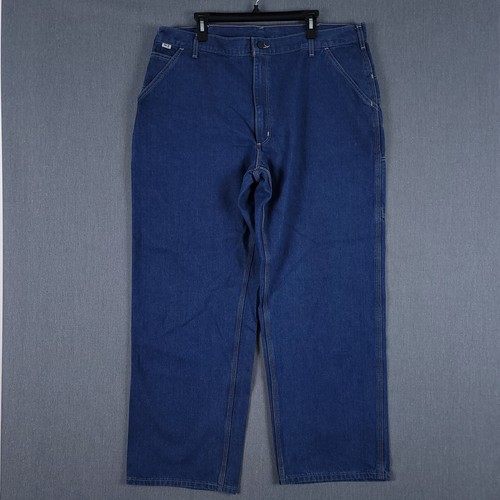 Carhartt FR Jeans Mens Size 42x32 (40x32) Blue Flame Resistant Dungaree FRB 13