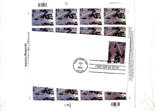 World Trade Center Vintage 9/11 Heroes 2001 Stamp Set WTC 1st Issue 20 Sheet COA - Picture 3 of 6