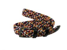 Neuf Nouvelle Collection Ceinture Homme Tressé Multicolore Italie Mode Mix Cuir