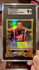 Gold RC Auto! 2016 Certified COLE CUSTER #CP-CC SGC 9 Gold Auto /25