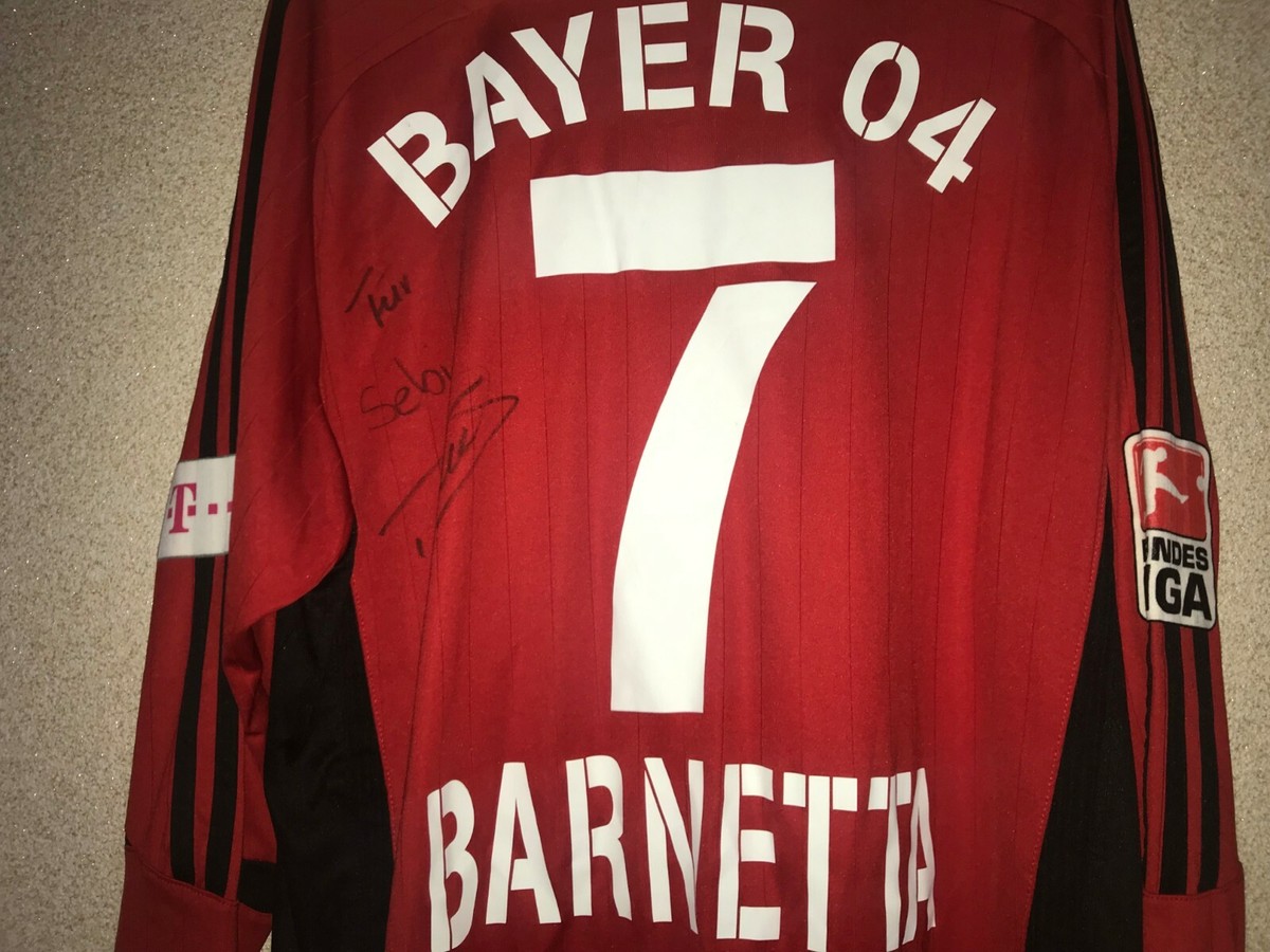 Bayer 04 Leverkusen Home football shirt 2007 - 2008 #7 Barnetta