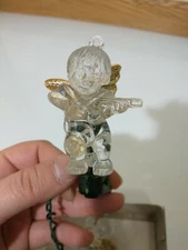 MSI Christmas Collection Acrylic Cherub Angel Choir 10 Light Clip On VTG 1996