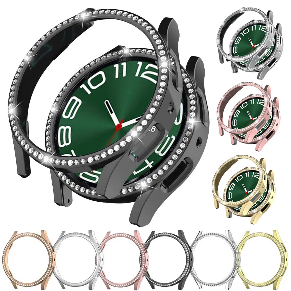 For Samsung Galaxy Watch 6 Classic 40/43/44/47mm Bling Crystal Watch Case  Cover