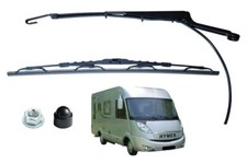 SET WISCHERARM 52 cm + Scheibenwischer VORNE SPRITZDÜSE SCHLAUCH für HYMER B SL