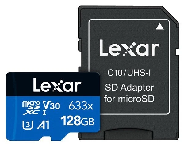 Lexar 128GB micro SDXC Blue series UHS-1 V30 U3 4K 100MB/s A1 (UK Stock) 633x NE - Image 2 of 4