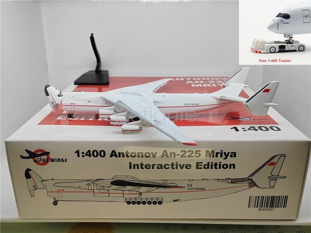 ON SALE)1:400 Blue Wings Antonov AN-225 Mriya CCCP-82060 Free