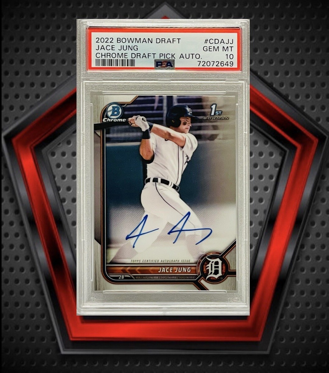 Josh Jung bowman 1st 25枚限定　PSA10 PSA 10 JOSH JUNG 1st 2019 Bowman Chrome Draft Rangers Rookie