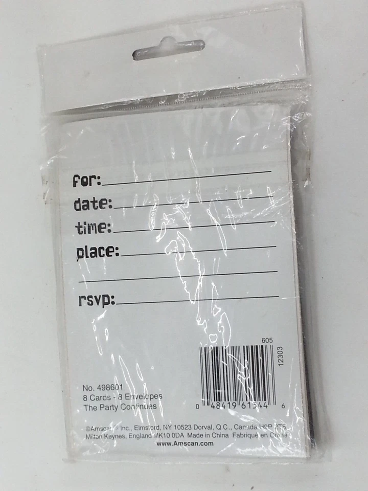 48pc NEW 30th Birthday Party 24 Invitations And 24 Envelopes - Image 3 of 3