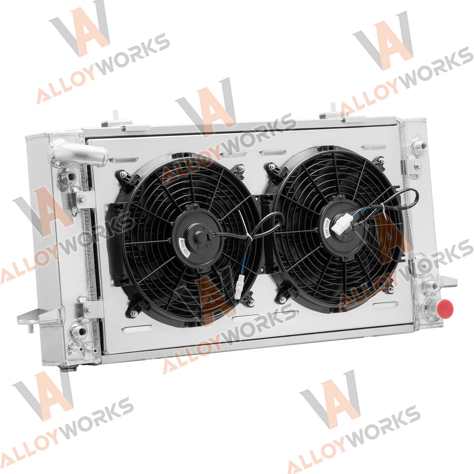 3 Rows Radiator Shroud Fan For 1987-1998 Land Rover Range Rover Discovery I/II Foto 4 de 4
