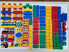 VTG 1980s Lego Duplo, Vehicles, Figures, Train - Lot of 131