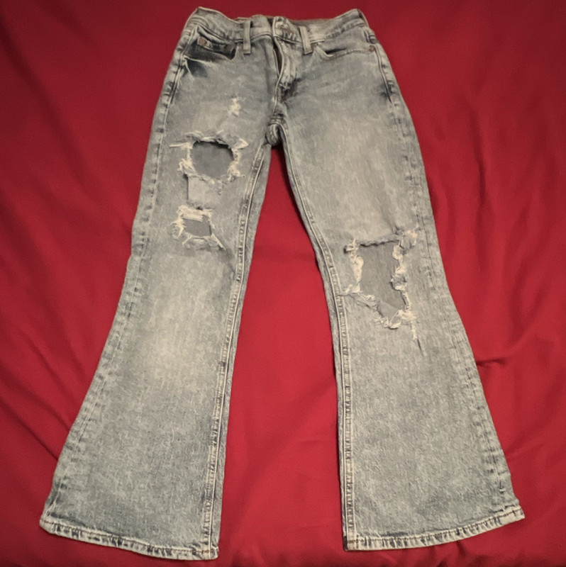 Aéropostale Women’s Highrise Jeans Medium Wash Blue Denim Regular Fit