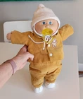 Vintage Cabbage Patch Kid Bald Blue Eyes Dimples Pacifier Original Clothes Shoes