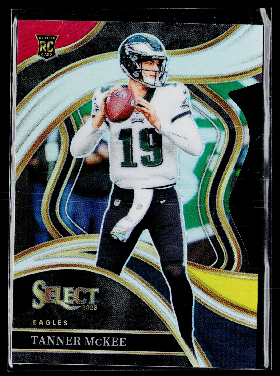 2023 Panini Select #218 Tanner McKee Tri-Color Prizms #/149