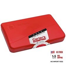 21071 Felt Stamp Pad, Size 1, 2-3/4 x 4-1/4, Red Ink