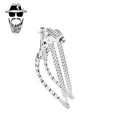 ORIGINAL LOWRIDER 20” Triple Square Twist BENT Springer Fork 1” Threaded Chrome.