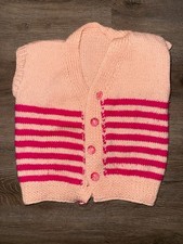 Handmade Knitted Kids Sweater with kashmir  Pashmina  Size 3-6