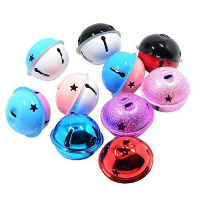 10 Stück Assorted Star Design Jingle Bells Anhänger Für Weihnachten 40mm