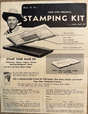 Vintage Mail Order Advertisement Personal Stamp Kit Print Ad Ephemera  