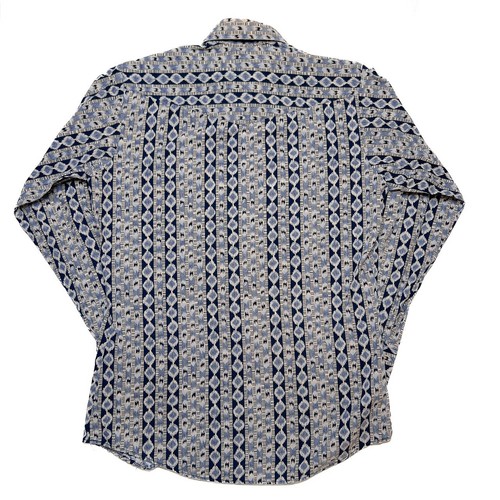Panhandle Slim Vintage Geometric Pearl Snap Shirt Multicolor Men's M Western 90s - Picture 4 of 6