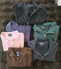 Boys Polo Ralph Lauren Lot Size M 12-14 Quarter Zips, Polos, Fleece