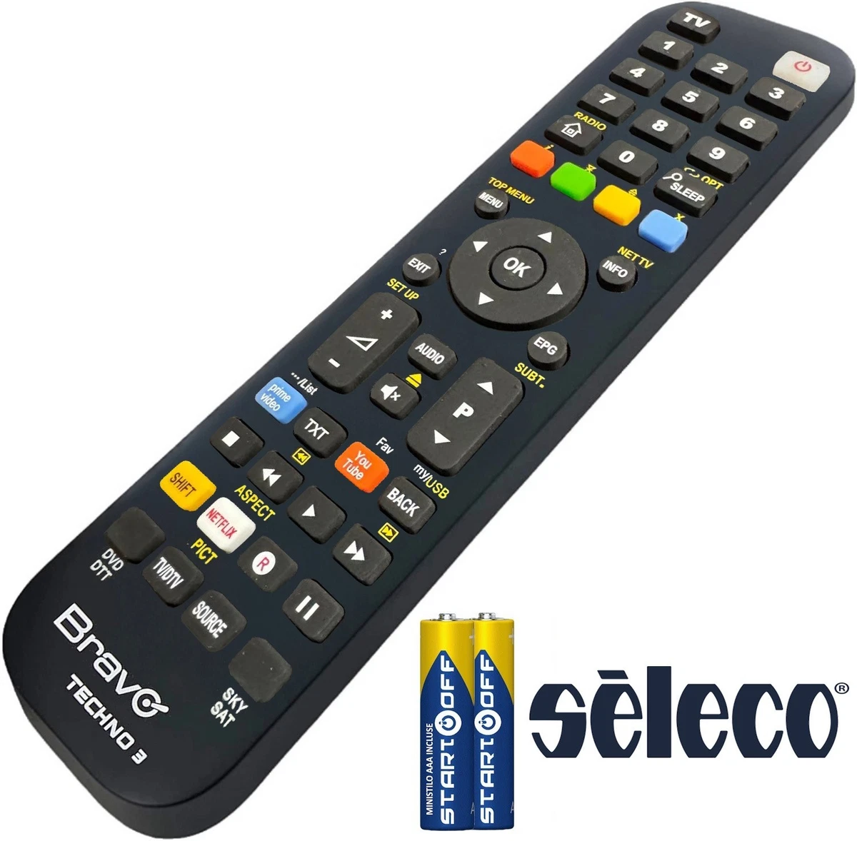 Telecomando Universale Sostitutivo Per TV EKO K320SN Smart 4K UHD LED LCD