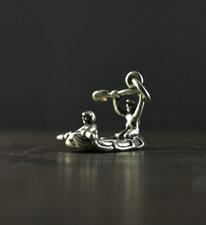 Charm Anhänger 925 Charms Rafting Wildwasserrafting - Wasser Outdoor Vintage