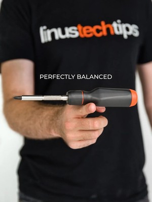 Linus Tech Tips LTT Spezialeinsätze Schraubendreher - schwarz und orange - NEU