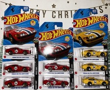 Hot Wheels Ferrari 365 GTB4 COMPETIZIONE LOT OF 8,, 5 RED  3 YELLOW 