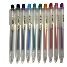 Muji Smooth Gel Ink Ball Point Pen Knock Type 0.3mm Choose from 10 Colors
