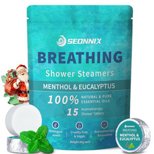 Shower Steamers 15 Pack, Menthol  Eucalyptus Shower Bombs with Essential Oils