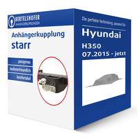 G.D.W. AnhäNgerkupplung Starr für Hyundai H350 Pritsche / Fahrgestell AHK
