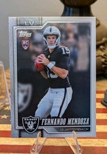 2026 Topps Football Fernando Mendoza Rookie Card Las Vegas Raiders RC