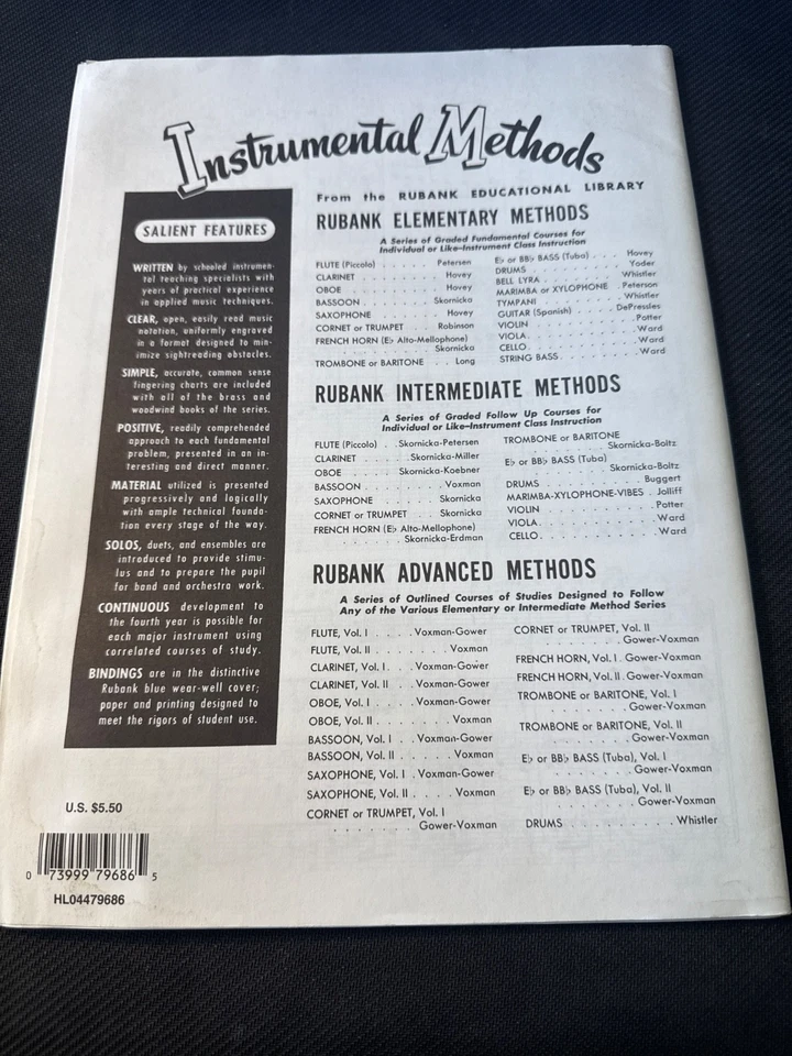 Phedre Overture Saxophone Sextet by Jules Massenet HL04479686 Rubank Music Book - Image 2 of 3