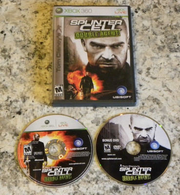Tom Clancy's Splinter Cell: Double Agent + Bonus Disc (Microsoft Xbox 360, 2006)