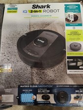 Shark IQ 2in1 Robot Vacuum  Mop with Home Mapping Dual Edge Side Brush - Black