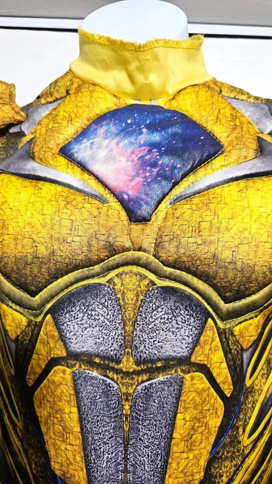 Power Rangers Movie Yellow Ranger Girls Costume JUMPSUIT ONLY Disguise Kids 7-8 - Image 2 of 4