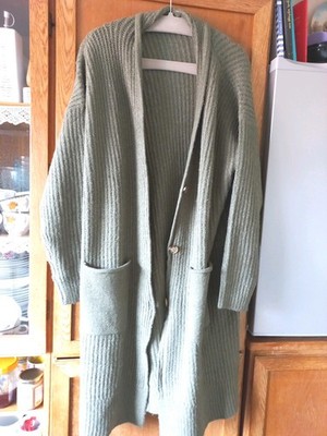Damen Strickjacke, 46/48, Olive, Heine