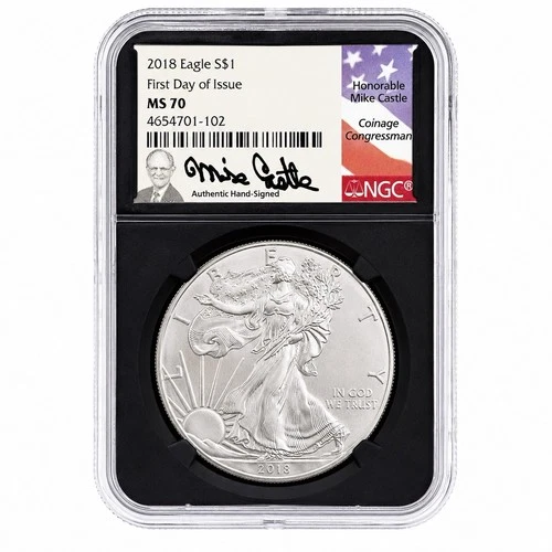 Photo of a 2018 American Silver Eagle from an eBay listing that sold on Jul 18, 2026