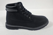 Men's Work Boots Size 13 Hi Tec Soft Toe 6 In Reznor Black Cushioned Casual New