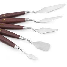 5Pcs Palette Knives Stainless Steel Spatula Filler Smooth Paint Artist Set Knife