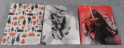 Set of 3 Trapper Keeper 2 Pocket Folders Star Wars The Force Awakens NEW Unused