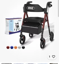 VOCIC WALKER  Z21  Foldable  with Seat  Red!